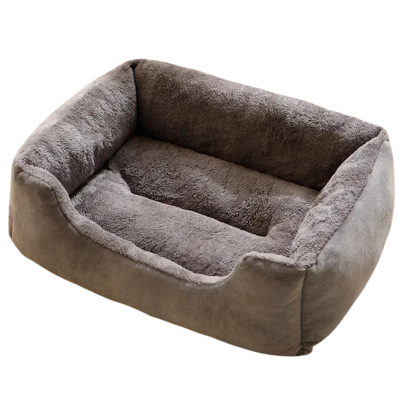 Cama Retangular de PelĂșcia para CĂŁes e Gatos Conforto Maciez e Segurança
