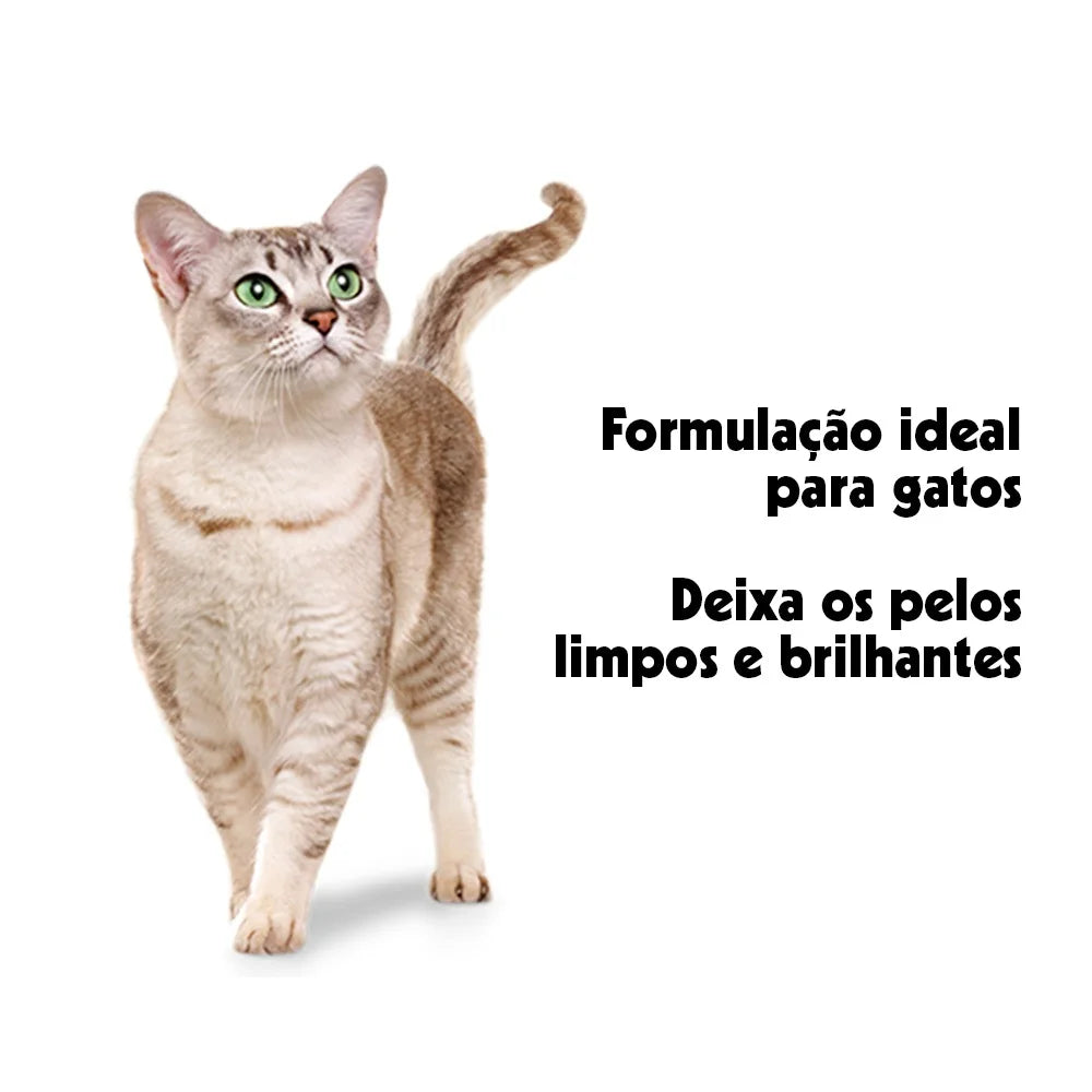 Shampoo e Condicionador Pet Clean 2 em 1 para Cães e Gatos com Óleo de Amêndoas