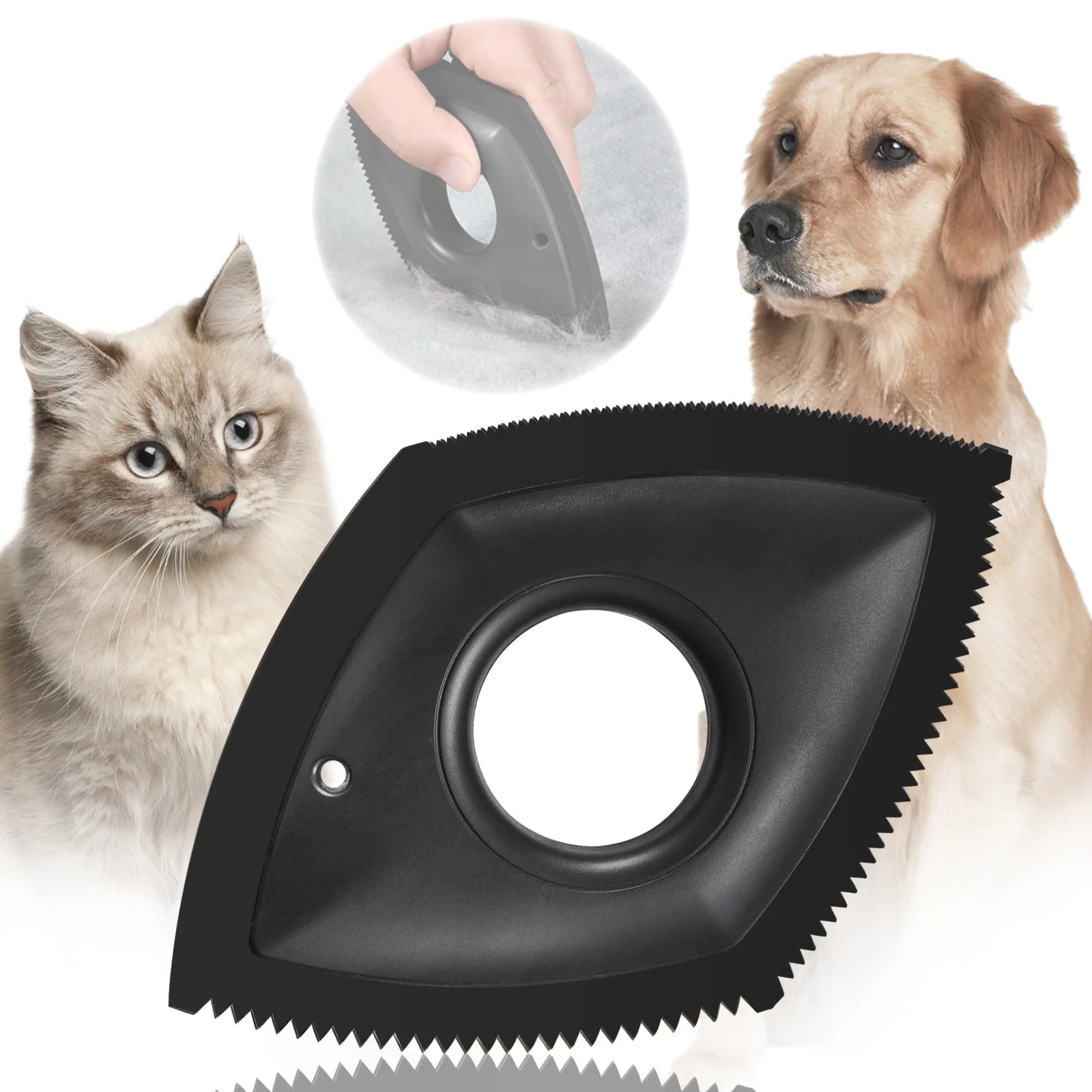 Removedor de Pelos para Cães e Gatos Escova Reutilizável para Roupas Estofados e Carros