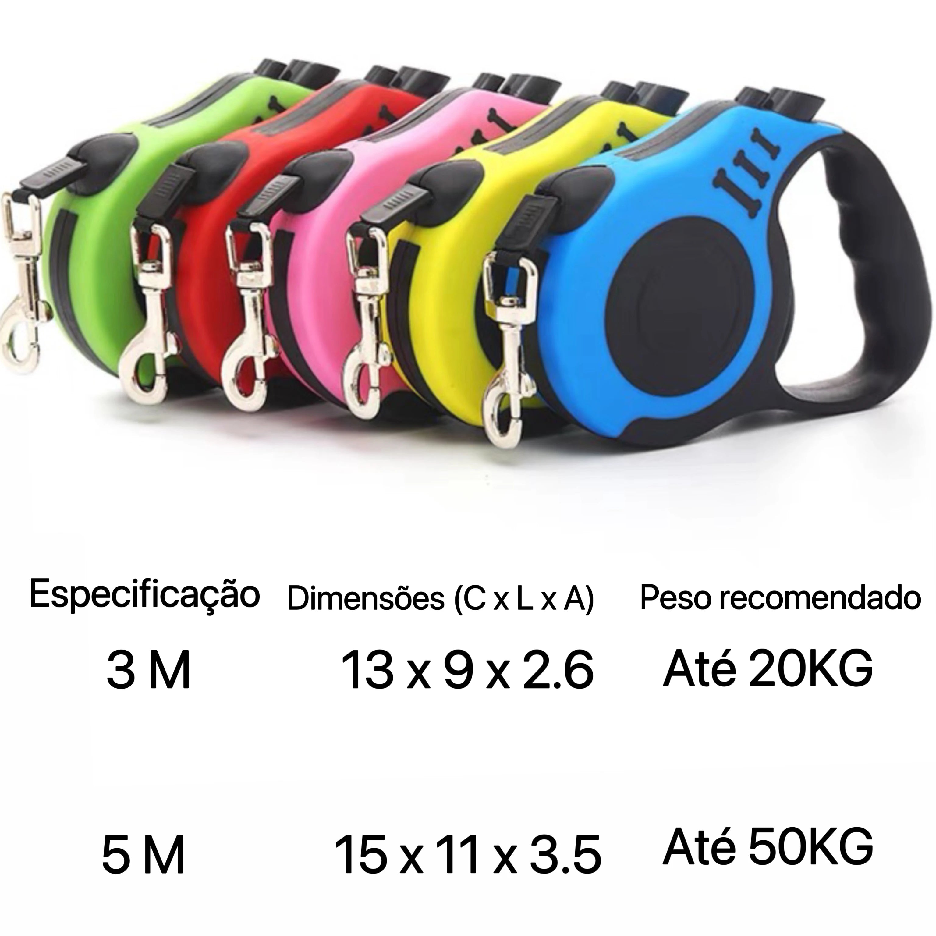 Guia Retrátil para Cães