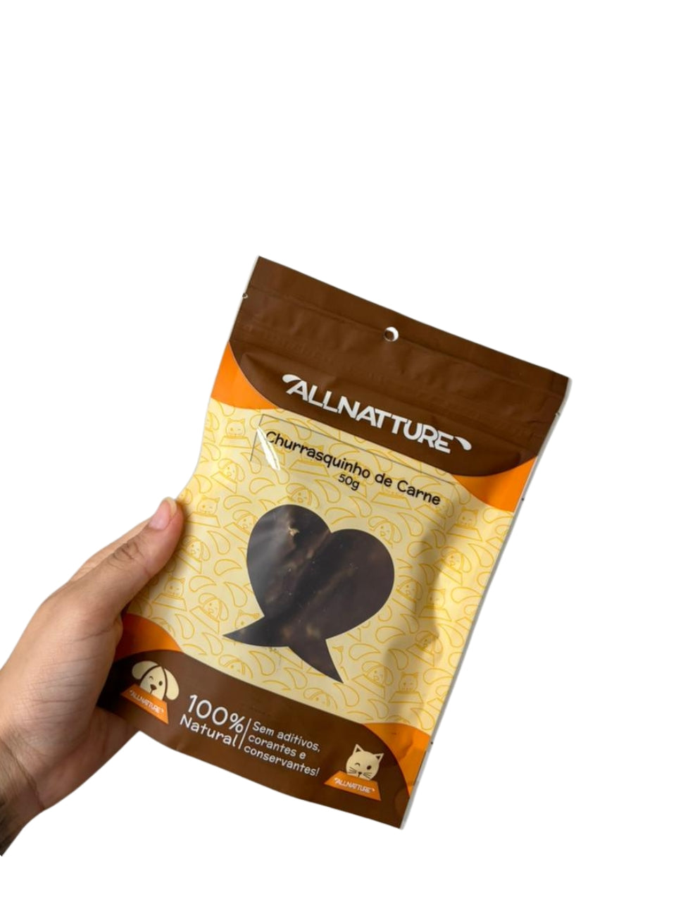 Petisco Natural Churrasquinho de Carne para Cães Rico em Proteínas