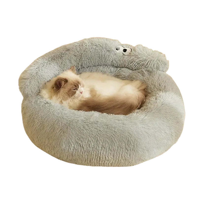 Cama Ninho de Pelúcia para Cães e Gatos Conforto Segurança e Aconchego