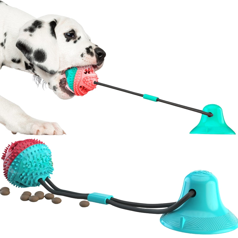 Brinquedo Interativo com Ventosa para Cães Diversão Higiene Bucal e Alívio da Ansiedade