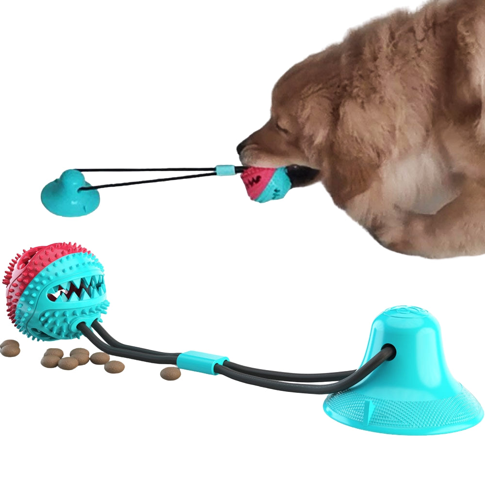 Brinquedo Interativo com Ventosa para Cães Diversão Higiene Bucal e Alívio da Ansiedade