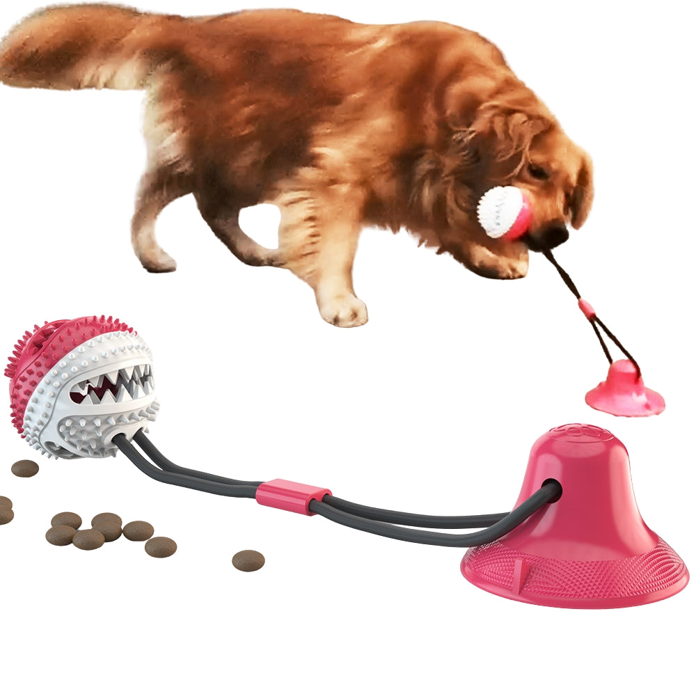 Brinquedo Interativo com Ventosa para Cães Diversão Higiene Bucal e Alívio da Ansiedade