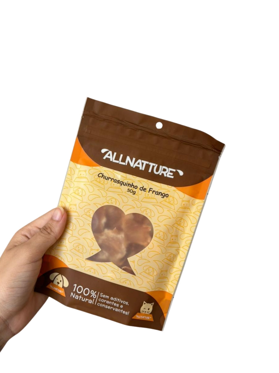 Petisco Natural Churrasquinho de Frango para Cães Rico em Proteínas
