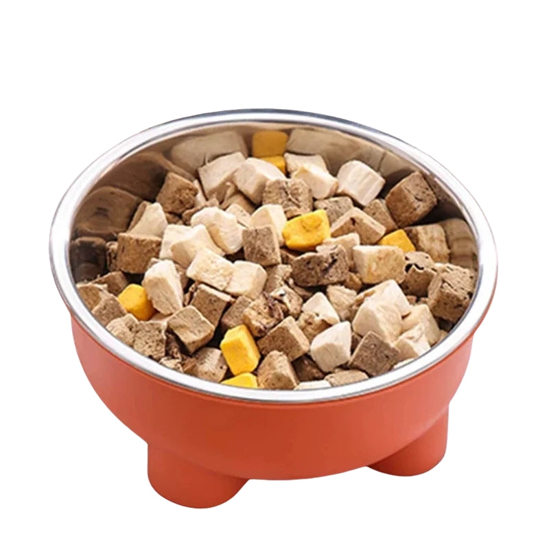 Tigela Antiderrapante em Aço Inox para Cães e Gatos