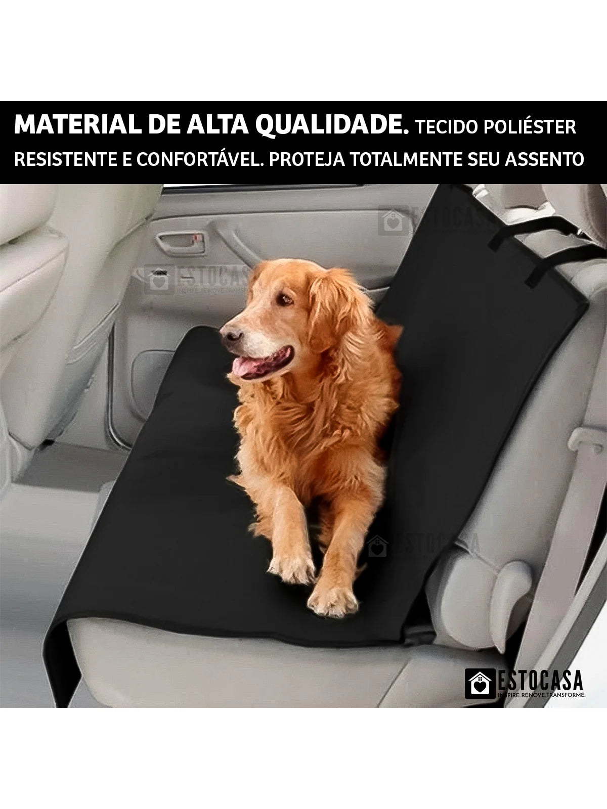 Capa Protetora Impermeável para Banco de Carro Uso Pet