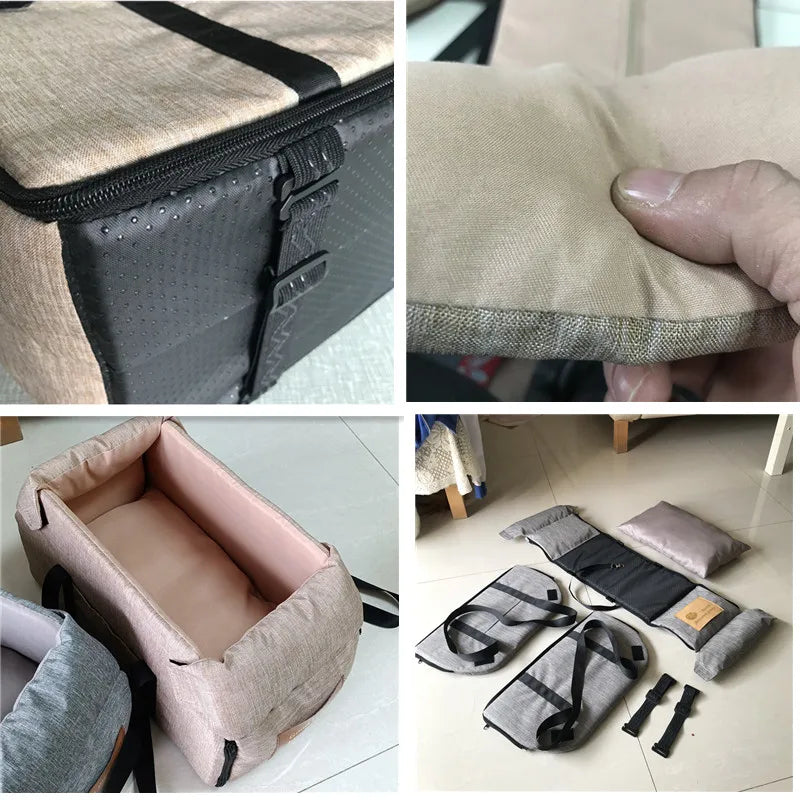 Cadeirinha e Bolsa de Transporte 3 em 1 para Cães e Gatos Segurança Conforto e Portabilidade