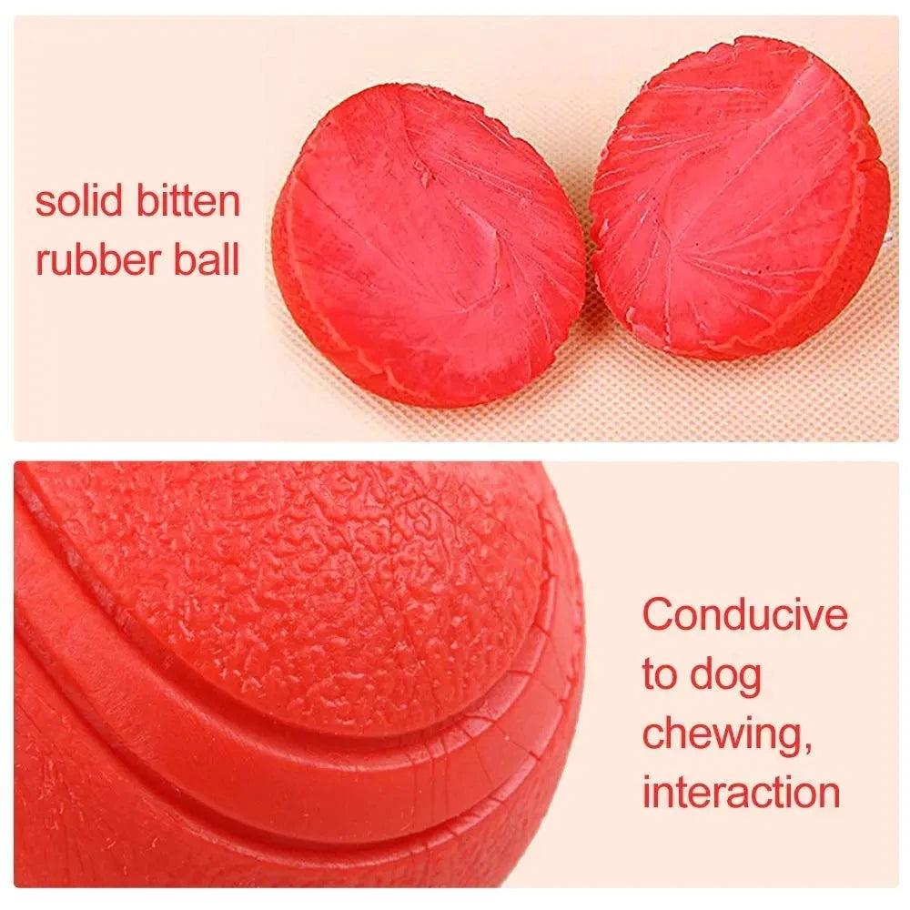 Bola de Borracha Reforçada para Cães Resistência Diversão e Saúde Bucal
