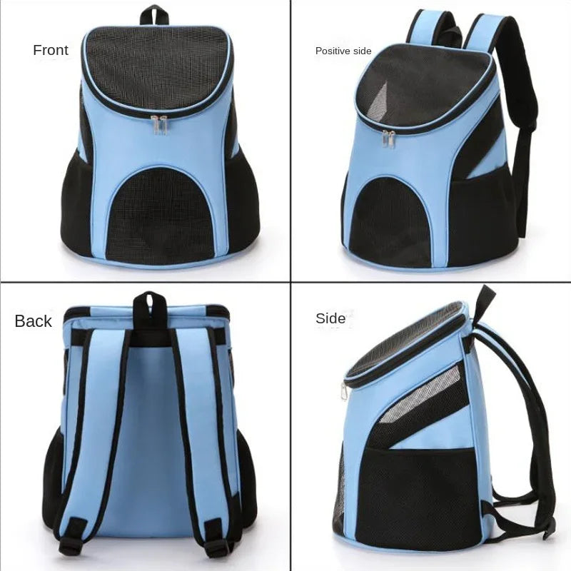 Mochila Dobrável para Transporte de Gatos – Portátil, Respirável e Confortável