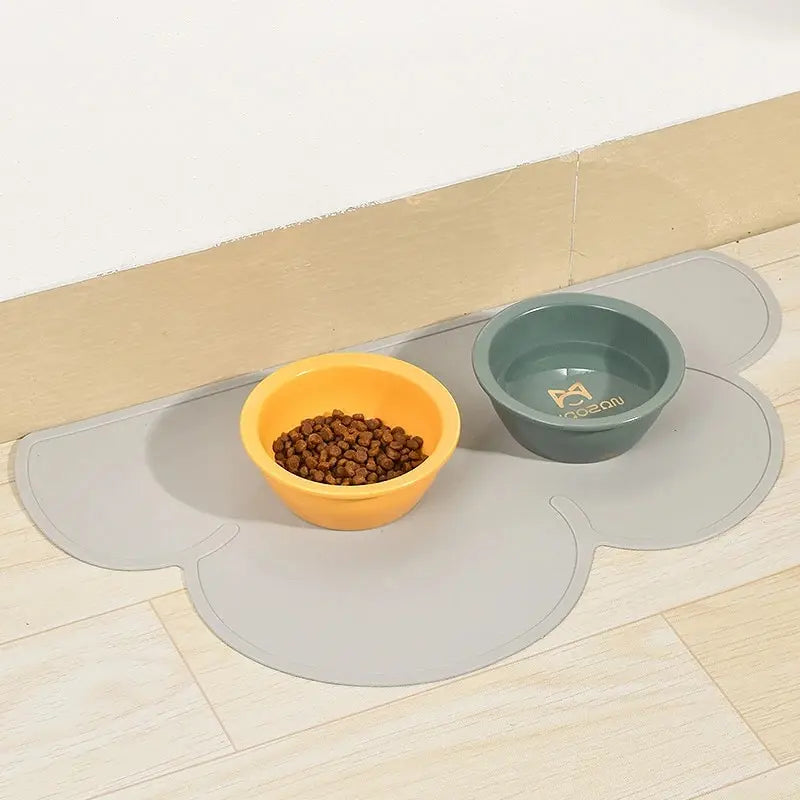Tapete de Alimentação de Silicone para Cães e Gatos Impermeável Antiderrapante e Higiênico