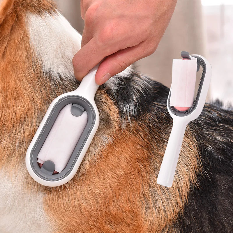 Escova de Remoção de Pelos 2 em 1 para Cães e Gatos