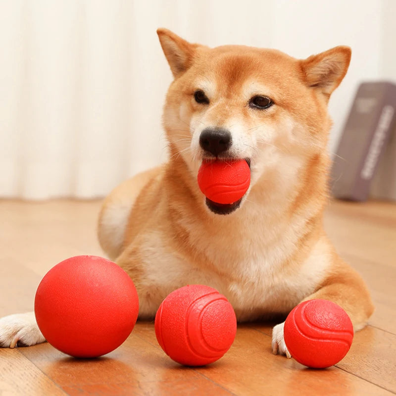 Bola de Borracha Reforçada para Cães Resistência Diversão e Saúde Bucal