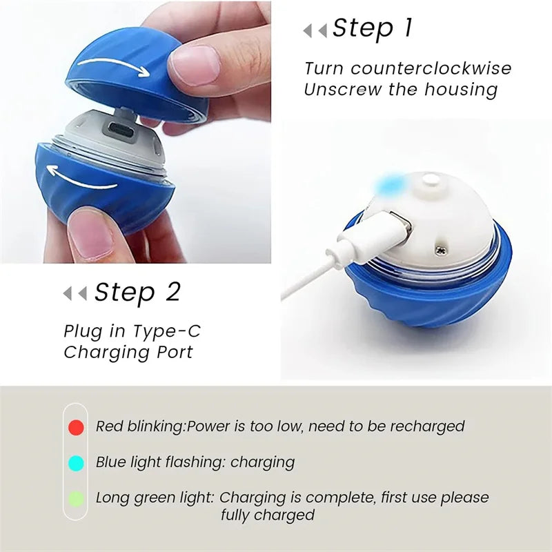 Bola Inteligente Interativa para Cães e Gatos Movimento Automático e Diversão Garantida